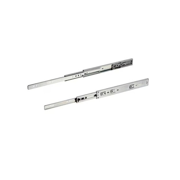 Richelieu 18" Full Extension Drawer Slides 2-Pack 100lb Side Mount Silver - Picture 3 of 9